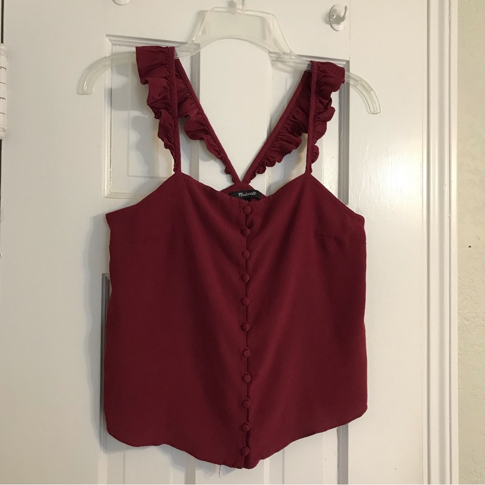Madewell Ruffle-Strap Cami Top - Picture 5 of 7
